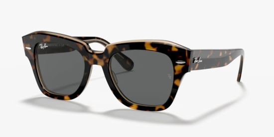 culos de Sol Ray Ban RB2186 - State street 1292B1 - Havana sobre marrom transparente